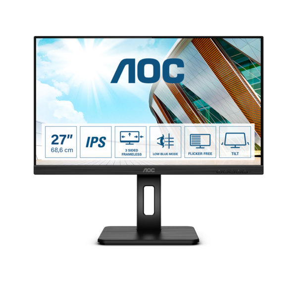 AOC Q27P2Q | 27" | QHD | IPS | HDMI / DisplayPort / VGA